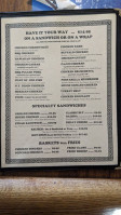 Mc Carthy Family Eatery menu