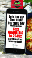 Granelli's Pizzeria food