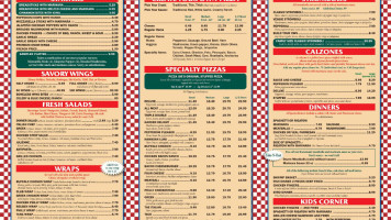 Pizza Joe's Deli menu