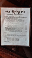 The Flying Rib menu