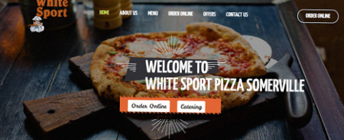 White Sport Pizza food