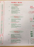 Hang Yuen Kitchen menu