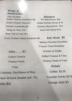 Mick Shirley's Catering And Cafe menu