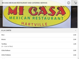 Mi Casa Mexican food