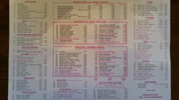 Fantastic Wok menu