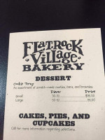 Flat Rock Village Bakery menu