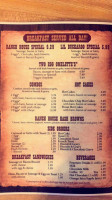 Ranch House Cafe menu