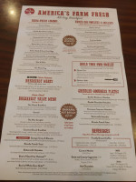 Bob Evans menu