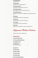 Ashia Authentic Chinese Japanese Cuisine menu