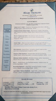 Blue Heron Cafe menu