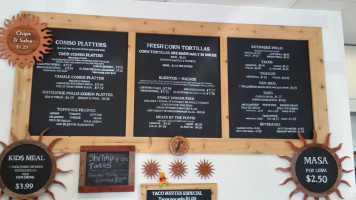 Tortilleria Garcia menu