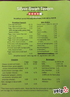 Silver Swan Tavern menu