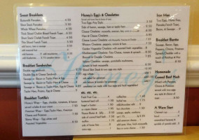 Honey's Kitchen menu