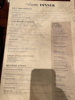 Longhorn Steakhouse menu