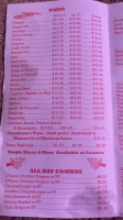 Andy's Pizza menu