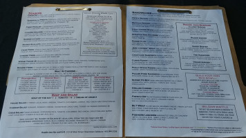 Roadie Joe's Grill menu