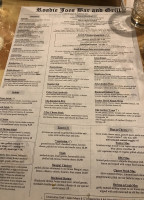 Roadie Joe's Grill menu