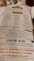 Check Please Cafe menu