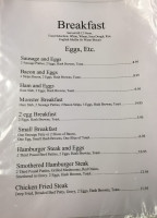 Cooks Station menu