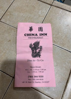 China Inn menu