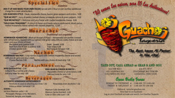 Los Guachos menu