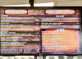 Los Guachos menu