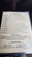 Bayfront menu