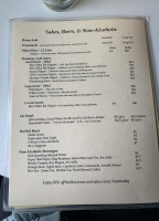 Bayfront menu