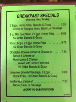 Hasty Tasty Pancake House menu