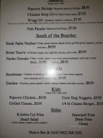 Deno's Grill menu