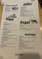 Bonifacio menu