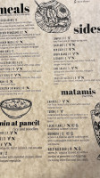 Bonifacio menu