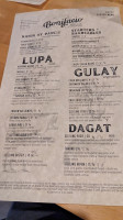 Bonifacio menu