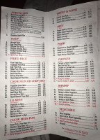 Great Dragon Chinese menu