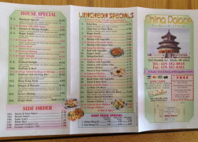 China Palace menu