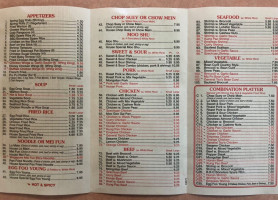 China Palace menu