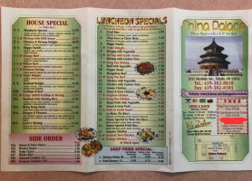 China Palace menu