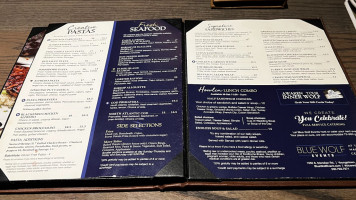 Blue Wolf Tavern menu