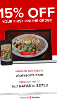 El Rafas Cafe food