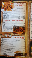 Gionino's Pizzeria menu