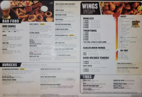 Buffalo Wild Wings menu