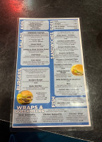 Wingers menu