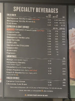 Panera Bread menu