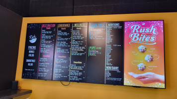 Rush Bowls menu