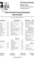 Miller's Cafe Downtown menu