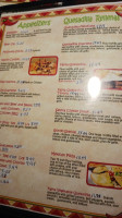 Plaza Mexico Cantina menu