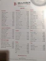 Brazeiros Churrascaria Brazilian Steakhouse menu