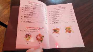 Pho Saigon menu