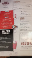 Big House Burgers menu