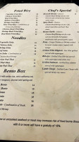 Kira Japanese Steakhouse menu